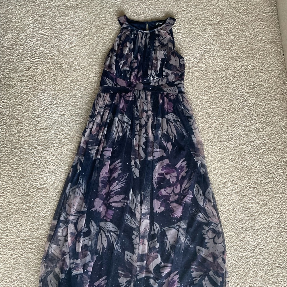 Purple and Navy Sparkly Candalite Dress